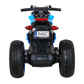 Motor Future na akumulator dla dzieci Niebieski + Panel audio + Wolny Start + Koła EVA